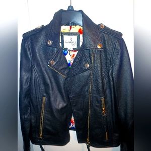 New Sam Edelman Leather Motorcycle Jacket